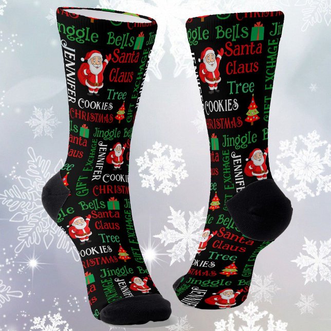 Calcetines Personalización de Navidades de nombres Santa Clau (Subido por el creador)
