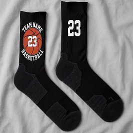 Calcetines Personalizado Baloncesto Jugador Nombre de equipo 