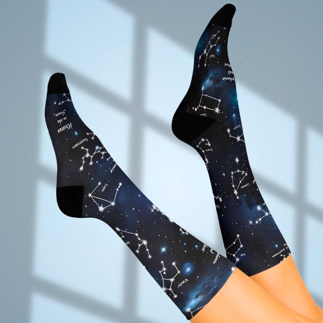 Calcetines Personalizado caprichoso Estrellas de astrología (Subido por el creador)