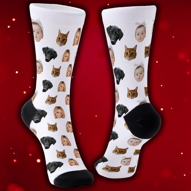 Calcetines Personalizado Cute Family Face 4 Fotos (Subido por el creador)