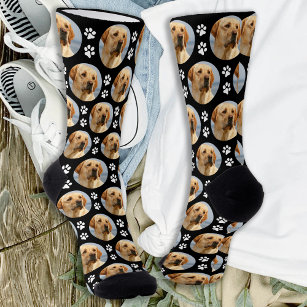 Calcetines Personalizado de Labrador Amarillo Foto Pintura Im