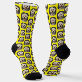 Calcetines Personalizado de moda amarillo brillante foto masc