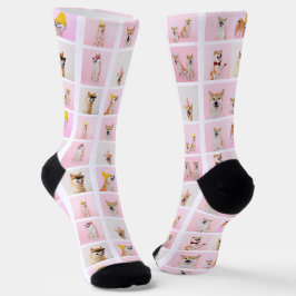 Calcetines personalizado de regalo de fotografía de 15 collag