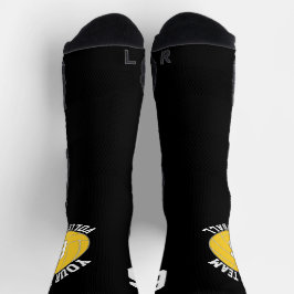 Calcetines Personalizado de voleibol amarillo nombre del equi