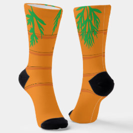 Calcetines Personalizado de zanahoria Naranja Vegetable