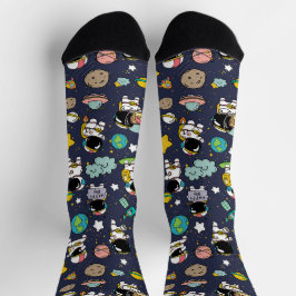 Calcetines Personalizado del espacio ultraterrestre astronaut