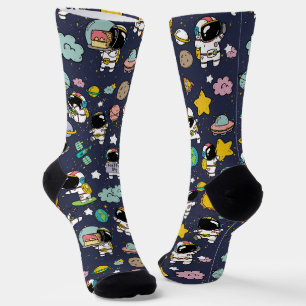 Calcetines Personalizado del espacio ultraterrestre astronaut