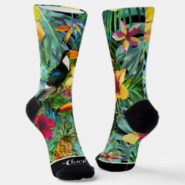 Calcetines Personalizado divertida sobre los turistas tropica
