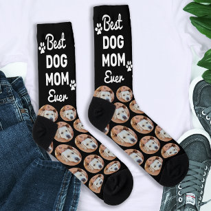Calcetines Personalizado DOG MOM Mascota de patrones personal