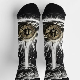 Calcetines Personalizado "Explosión de Bitcoin"