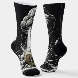 Calcetines Personalizado "Explosión de Bitcoin"