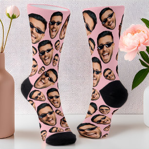 Calcetines Personalizado Face Face Face Fotográfica Por Todo 