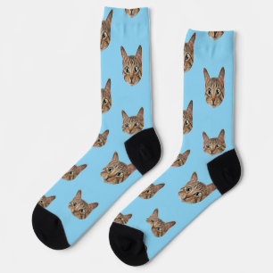 Calcetines Personalizado Face Socks Personalized Cat Aovers S