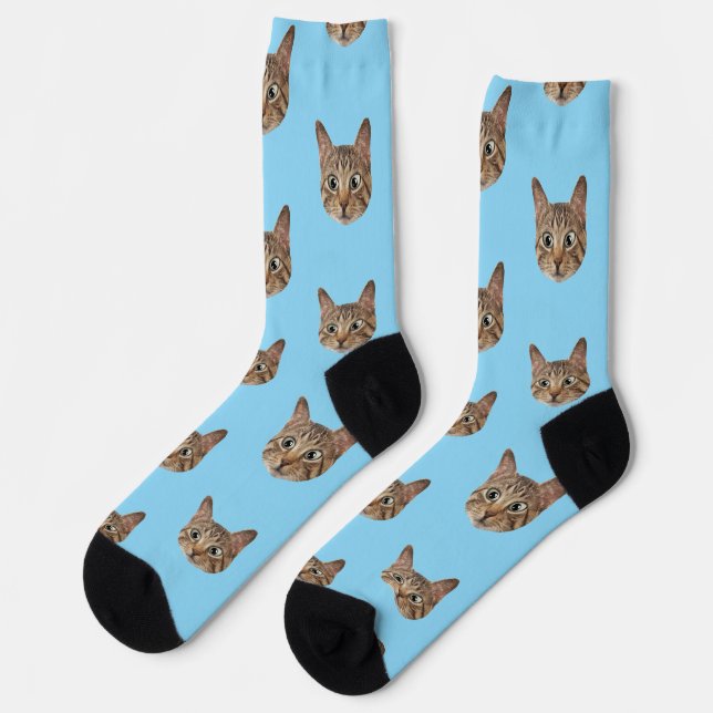 Calcetines Personalizado Face Socks Personalized Cat Aovers S (Izquierda)