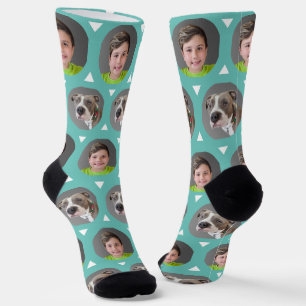 Calcetines Personalizado fotográfico de dos niños o Mascotas