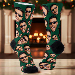Calcetines Personalizado Graciosa Foto De Cara En Todo El Laz