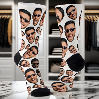Calcetines Personalizado Graciosa Foto De Cara En Todo El Mun