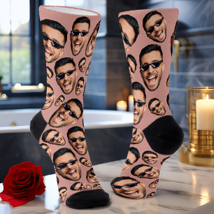 Calcetines Personalizado Graciosa Foto De Cara Por Todo El Ro
