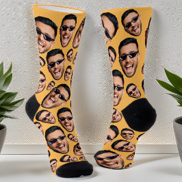 Calcetines Personalizado Gracioso Face Photo Print Socks Bana