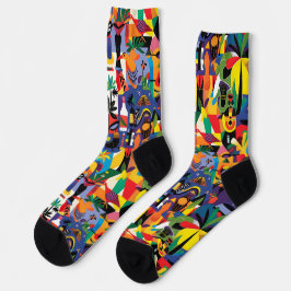 Calcetines Personalizado Guay Colorful Tropical Personalizado