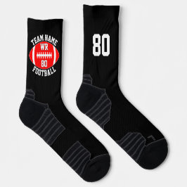 Calcetines Personalizado Jugador de Fútbol Número de equipo r