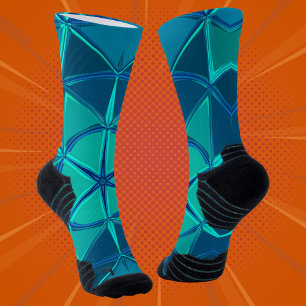 Calcetines Personalizado Mandala Blue