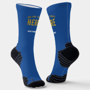 CALCETINES PERSONALIZADO MODERNO ELEGANTE COBALT VERIFICADO A