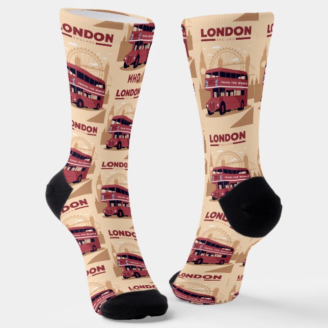 Calcetines Personalizado Monogram LONDON (Angular)
