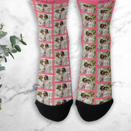 Calcetines Personalizado pareja 2 fotos y nombres únicos