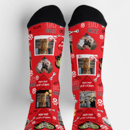 Calcetines Personalizado Perro Face Socks, foto de perro pers