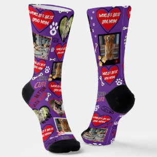 Calcetines Personalizado Perro Face Socks, foto de perro pers