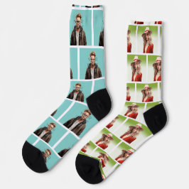 Calcetines Personalizado personalizado de adición de fotos de
