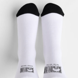 Calcetines personalizados con código de barras par