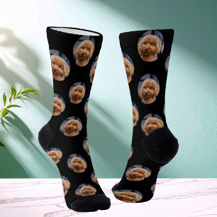 Calcetines personalizados con foto de mascota Cara
