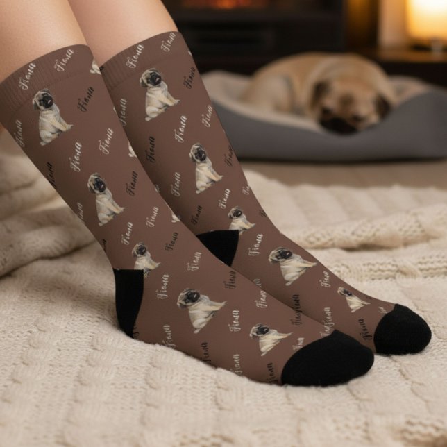 Calcetines personalizados con foto de perro (Subido por el creador)