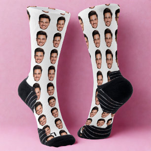Calcetines personalizados con impresión de rostro