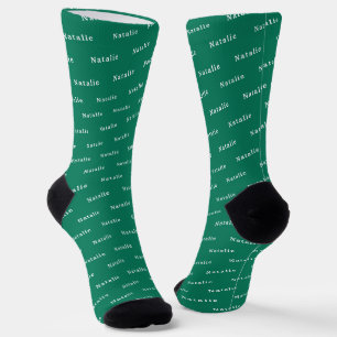 Calcetines Personalizados con Nombre en Blanco Esm