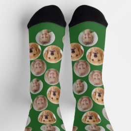 Calcetines Personalizados con Tres Fotos de Cara |