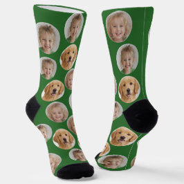 Calcetines Personalizados con Tres Fotos de Cara |