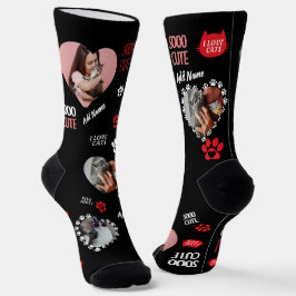 Calcetines personalizados de gato para amantes de