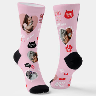 Calcetines personalizados de gato para amantes de