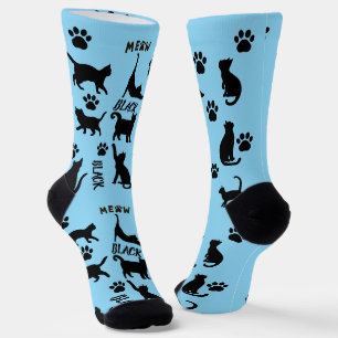 Calcetines personalizados de gato vacío   Regalo d