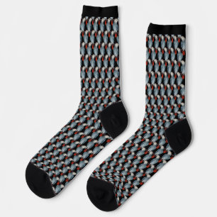 Calcetines personalizados de loro gris africano