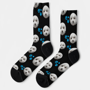 Calcetines personalizados de maltes — Regalo de fo