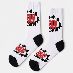 Calcetines personalizados divertidos con diseño de