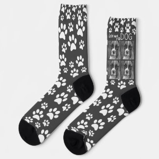 Calcetines personalizados en blanco y negro - imag
