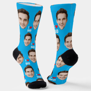 Calcetines personalizados para papá y mamá con ros