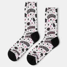 Calcetines personalizados rosa para la foto de la 