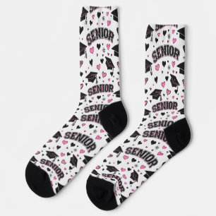 Calcetines personalizados rosa para la foto de la 