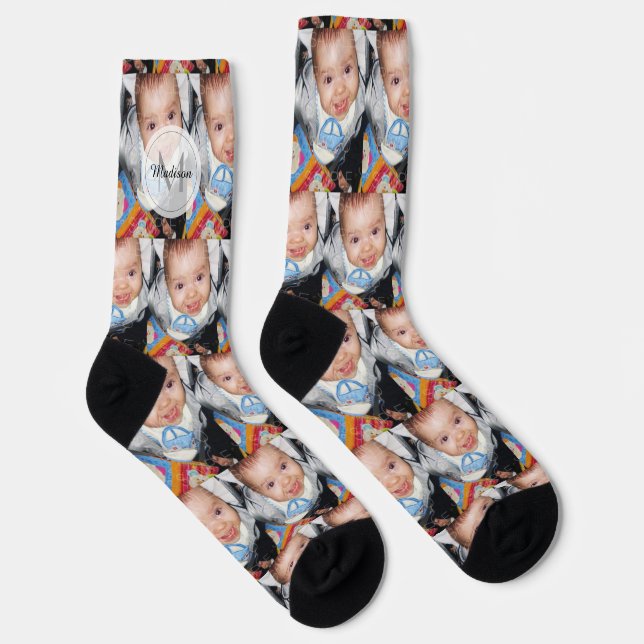 Calcetines Personalizar con el modelo de foto de su personali (Derecha)